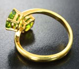 Комплект с перидотами 6,04 карата