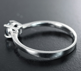 Изящное серебряное кольцо с черным бриллиантом 0,46 карата Серебро 925