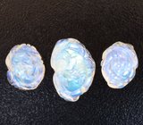 Набор резного лунного камня 15,69 карата 