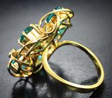 Золотое кольцо с «неоновыми» апатитами 8,33 карата
