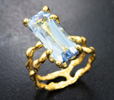 Золотое кольцо с чистейшим максис-бериллом 6,07 карата Золото