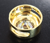 Золотой кулон с чистейшим крупным муассанитом 2,35 карата Золото