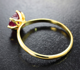 Золотое кольцо с рубином 1,65 карата Золото