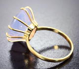 Золотое кольцо с чистейшим лавандовым аметистом 10,54 карата