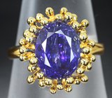 Кольцо с танзанитом 3,97 карата