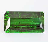 Кулон с крупным зеленым турмалином 10,58 карата и бриллиантами