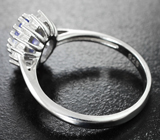 Прелестное серебряное кольцо с танзанитом Серебро 925