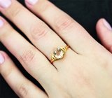 Золотое кольцо с морганитом 1,1 карата