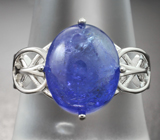 Ажурное cеребряное кольцо с танзанитом Серебро 925