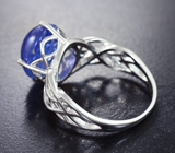 Ажурное cеребряное кольцо с танзанитом Серебро 925