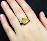 Серебряное кольцо с кристаллическим эфиопским опалом 0,94 карата