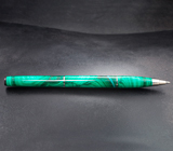Ручка с уральским малахитом с азуритом