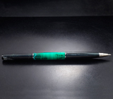 Ручка с уральским малахитом с азуритом и арабским ониксом 
