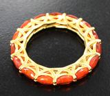 Яркое серебряное кольцо с огранеными эфиопскими опалами Серебро 925