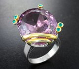Серебряное кольцо с аметистом 23,7 карата
