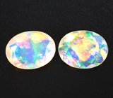 Серьги с ограненными эфиопскими опалами 1,91 карата Серебро 925