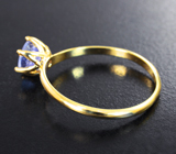 Золотое кольцо с танзанитом высоких характеристик 0,8 карата
