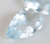 Пара аквамаринов 1,05 карата 