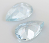 Пара аквамаринов 1,05 карата 