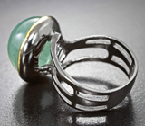 Серебряное кольцо с рутиловым пренитом