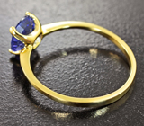 Золотое кольцо с танзанитом 1,36 карата Золото