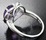 Романтичное серебряное кольцо с аметистом