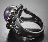 Серебряное кольцо с аметистом 14,29 карата