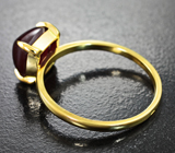 Золотое кольцо с насыщенным рубином 4,58 карата Золото
