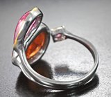 Серебряное кольцо с турмалинами 9,41 карата