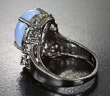 Серебряное кольцо с халцедоном 3,97 карата