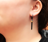 Серебряные серьги с кристаллами турмалинов Серебро 925