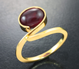 Золотое кольцо с рубином 3,72 карата