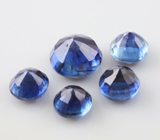 Набор из 5 насыщенных кианитов 5,15 карата 