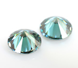 Топовая огранка! Пара чистейших муассанитов 1,84 карата 