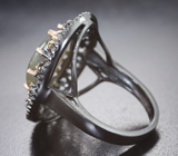 Серебряное кольцо с лабрадоритом 3,73 карата