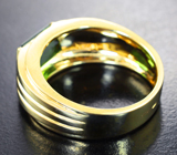 Кольцо с зеленым турмалином 1,9 карата Золото