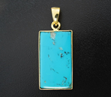 Крупный золотой кулон с армянской бирюзой 15,98 карата Золото