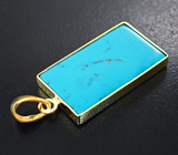 Крупный золотой кулон с армянской бирюзой 15,98 карата Золото