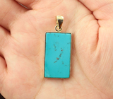 Крупный золотой кулон с армянской бирюзой 15,98 карата Золото