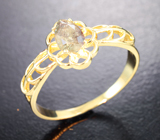 Золотое кольцо с уральским александритом авторской огранки 0,64 карата Золото