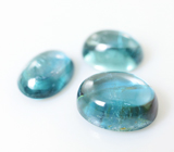 Набор из 3 индиголит турмалинов 2,8 карата 