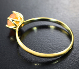 Золотое кольцо с ограненным эфиопским опалом 0,44 карата Золото
