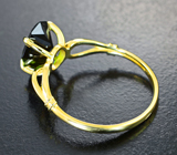 Золотое кольцо с турмалином авторской огранки 2,16 карата