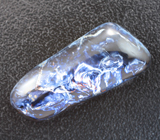 Кольцо с петерситом 11,04 карата, синими и бесцветными сапфирами Серебро 925