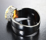Серебряное кольцо с кристаллическим эфиопским опалом 1,6 карата
