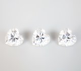 Комплект с муассанитами 3,14 карата