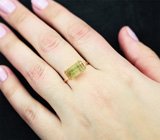 Золотое кольцо с полихромным турмалином 3,97 карата Золото