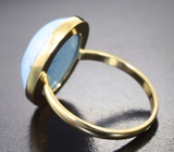 Золотое кольцо с монгольской бирюзой 8,82 карата Золото