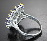 Серебряное кольцо с иолитами Серебро 925