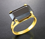 Золотое кольцо с ограненным шерлом 7,32 карата Золото
